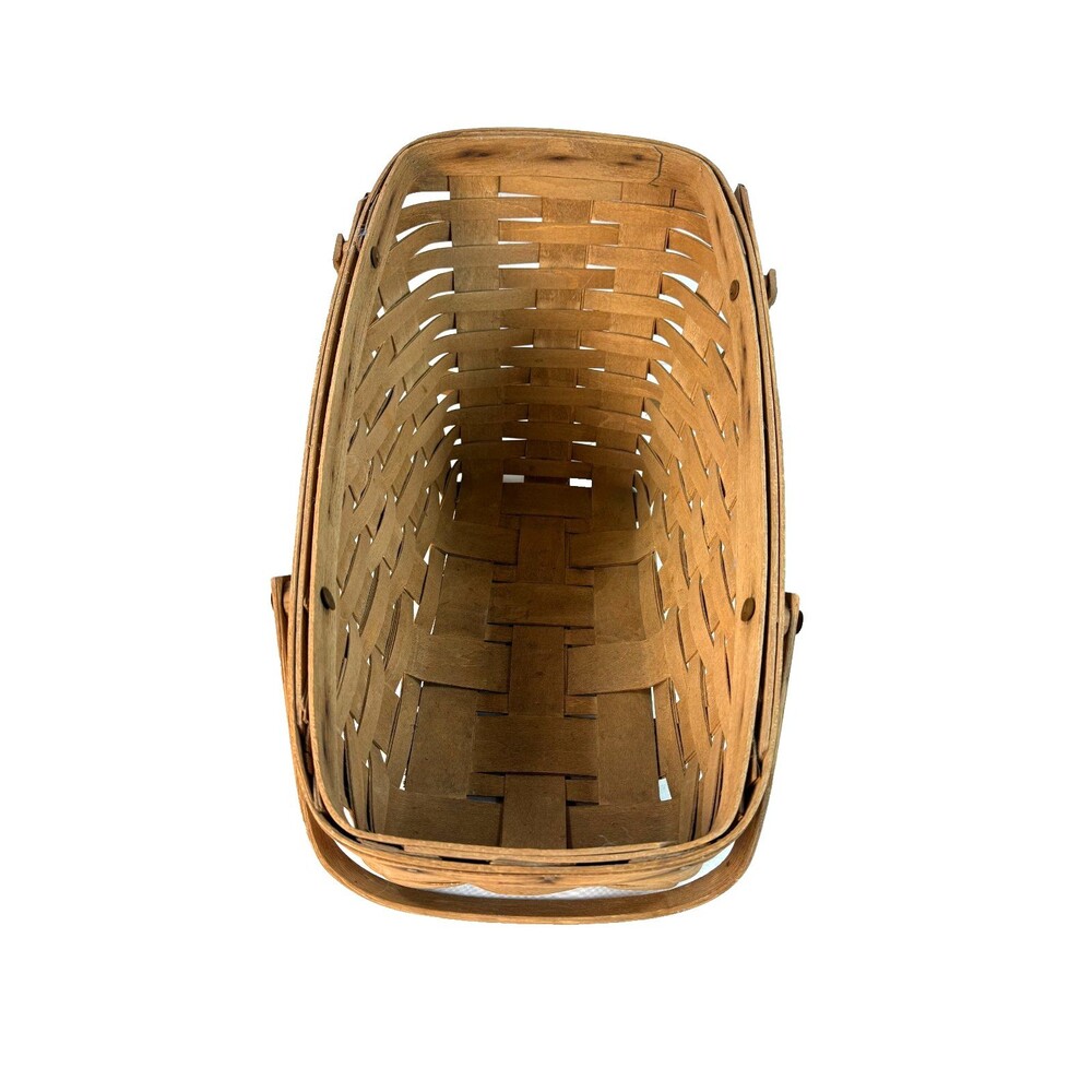 Vintage 1986 Longaberger Large Vegetable Basket  16"L x 9"W x 9"H